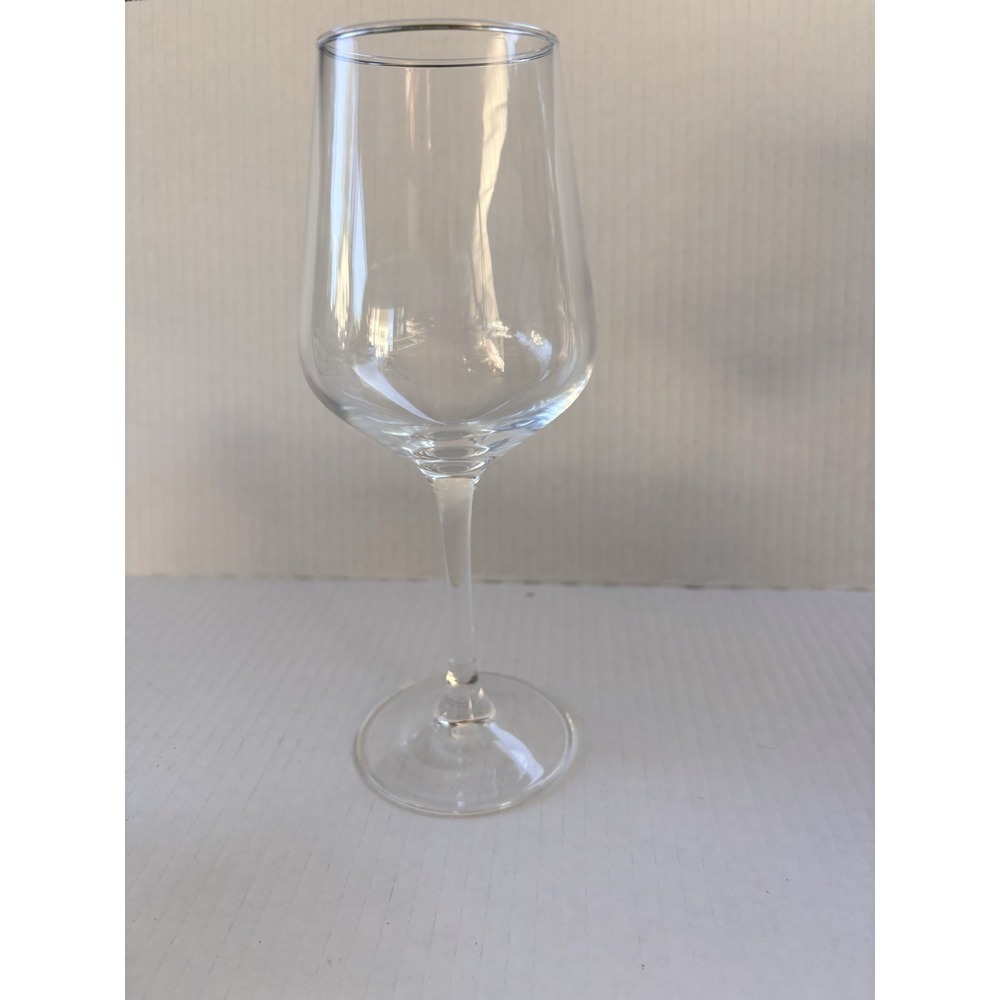 Set of 4 Modern Angular Bowl Wine Glasses Clear Crystal Style Stemware 16oz